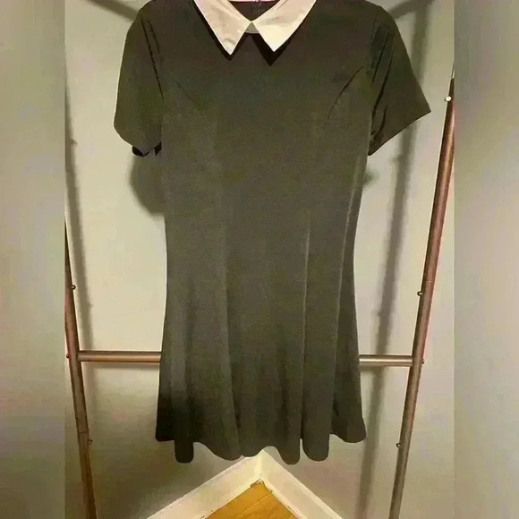 Women’s juniors Allegra K brand short black dress with white collar NWOT size‎ S - Picture 4 of 9